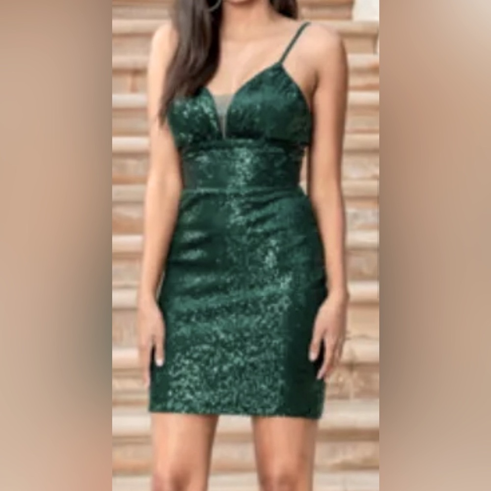 Dancing Queen Hunter Green dress NWT
